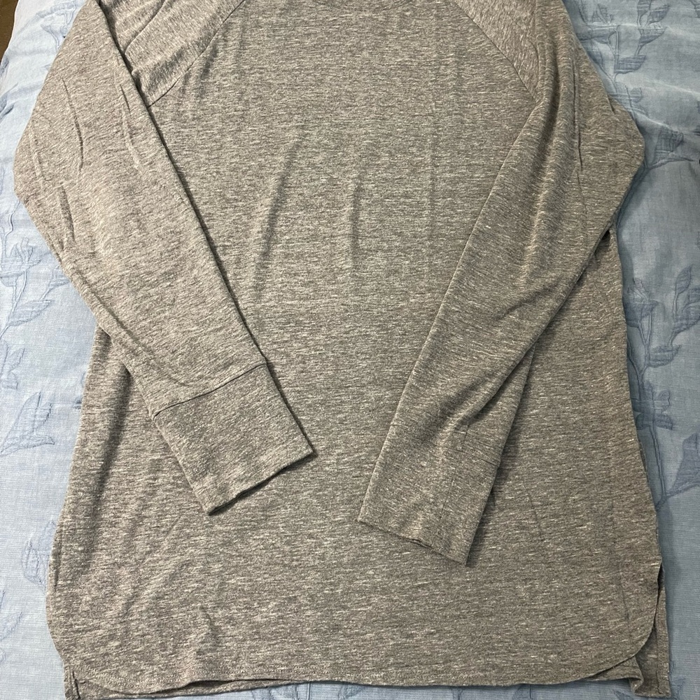 Fear of God Essentials Long Sleeve Tee in Heather Gray